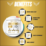 Maverick Nutrition Creatine + HMB 150g supplement packaging
