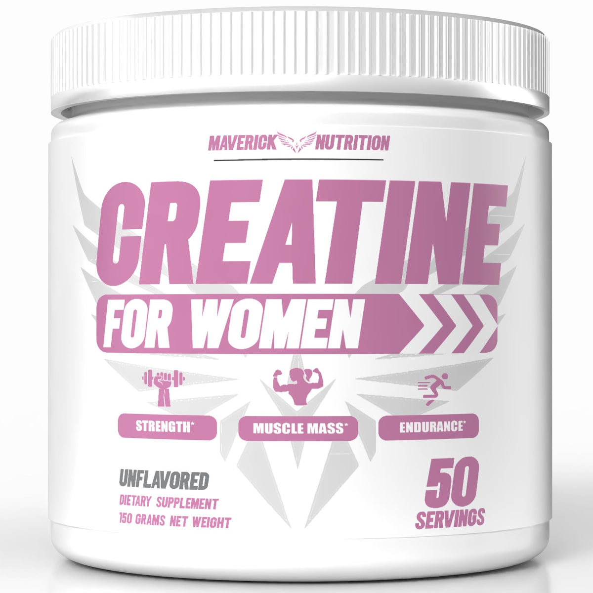 Maverick Nutrition Creatine Monohydrate 150g front view