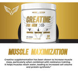 Maverick Nutrition Creatine Monohydrate 150g side view