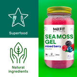 MAX FIT Sea Moss Gel 24 oz jar in kitchen setting