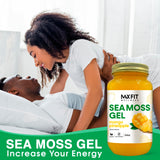 MAX FIT Sea Moss Gel 24 oz jar with spoon