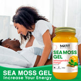 MAX FIT Sea Moss Gel 24 oz jar with spoon