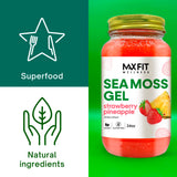 MAX FIT Sea Moss Gel 24 oz jar with spoon