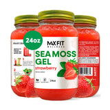 MAX FIT Sea Moss Gel 24 oz mason jar front view