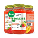MAX FIT Sea Moss Gel 24 oz mason jar front view