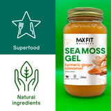 MAX FIT Sea Moss Gel 24 oz with fresh ingredients
