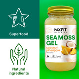 MAX FIT Sea Moss Gel in a bowl with spoon