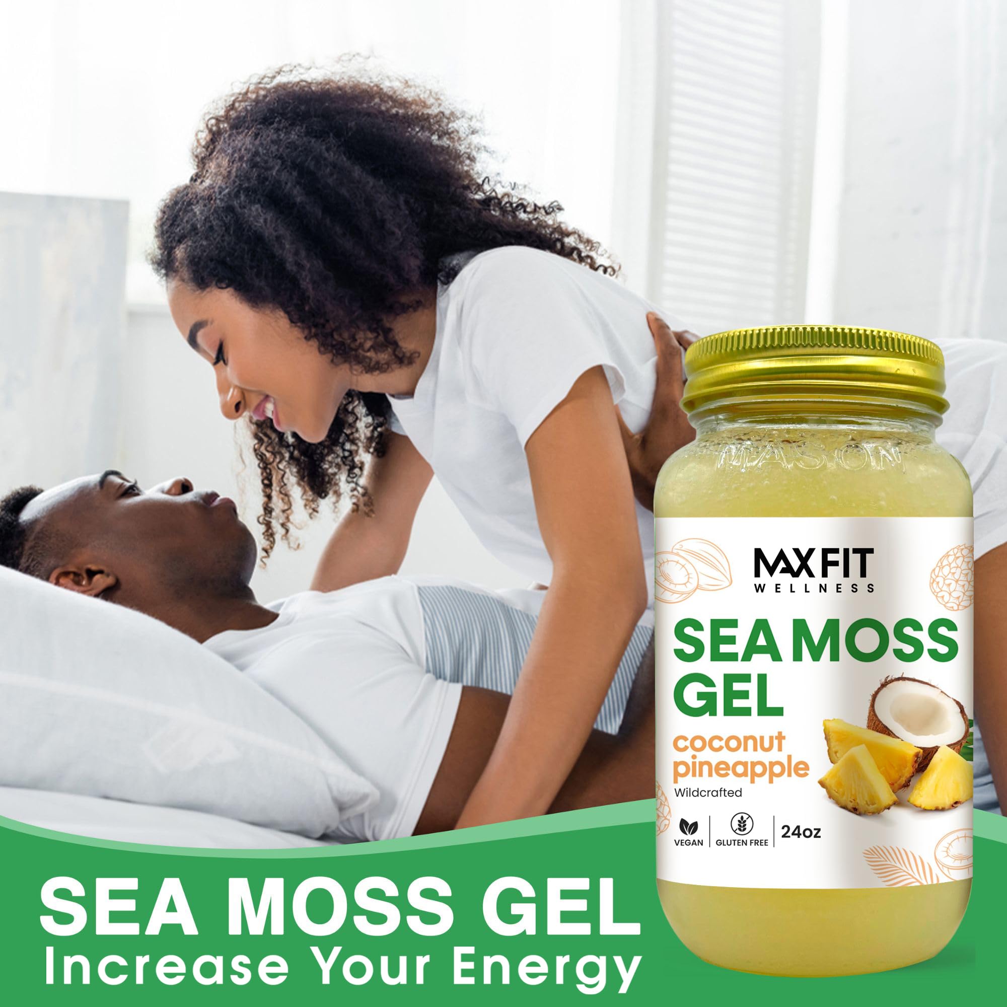 MAX FIT Sea Moss Gel texture close-up