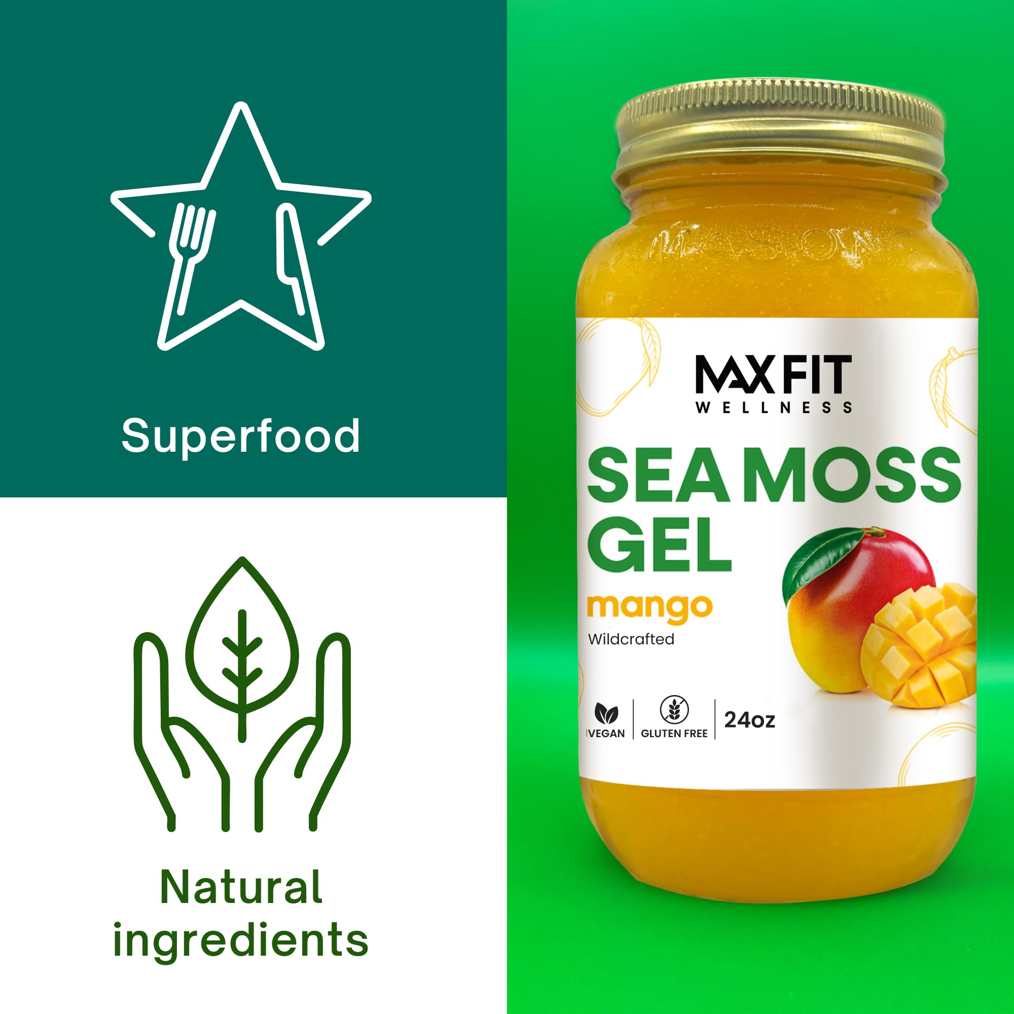 MAX FIT Sea Moss Gel texture close-up