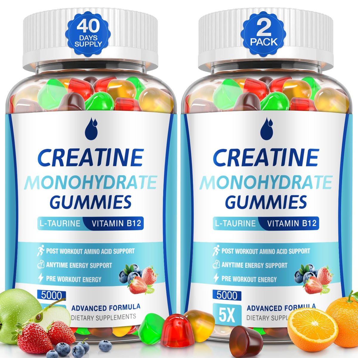MaxHemp Creatine Gummies 160 count bottle front view