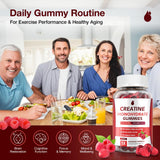 MaxHemp Creatine Gummies in a gym bag for convenient access