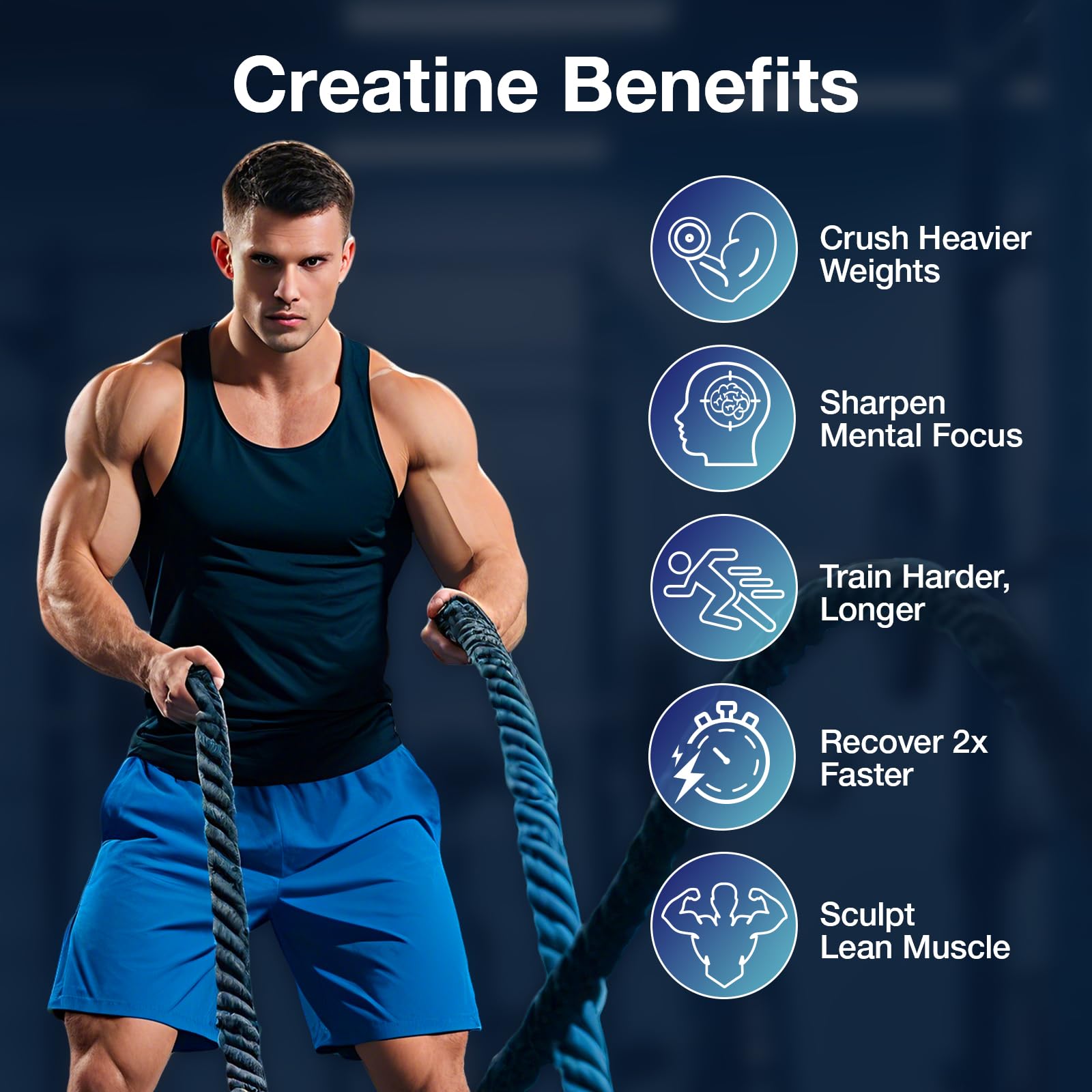 MaxHemp Creatine Gummies on a gym bag