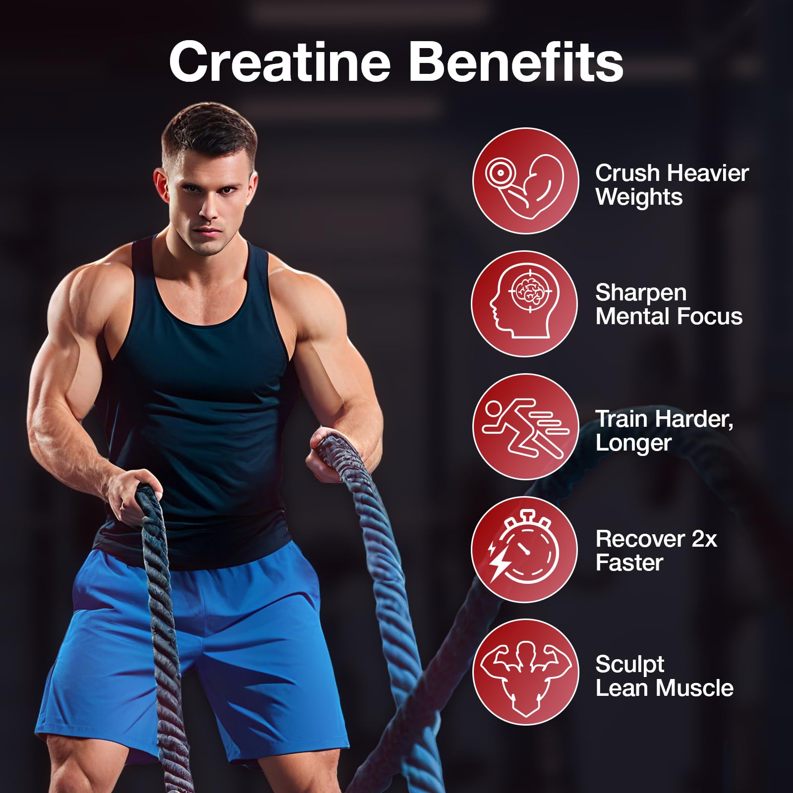 MaxHemp Creatine Gummies packaging with product details