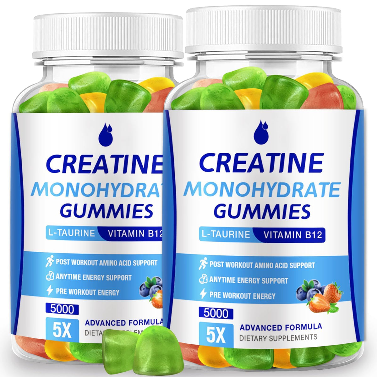 MaxHemp Creatine Monohydrate Gummies 160 count bottle front view