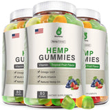 MaxHemp Hemp Gummies 200g front view with packaging