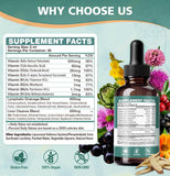 MaxHemp Lymphatic Drainage Drops 23 In 1 with warm water