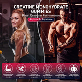 Maxhemphealth Creatine Gummies showing serving size of 4 gummies