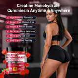 Maxhemphealth Creatine Gummies with a measuring tape and weights