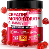 Maxhemphealth Creatine Monohydrate Gummies front view with raspberry flavour