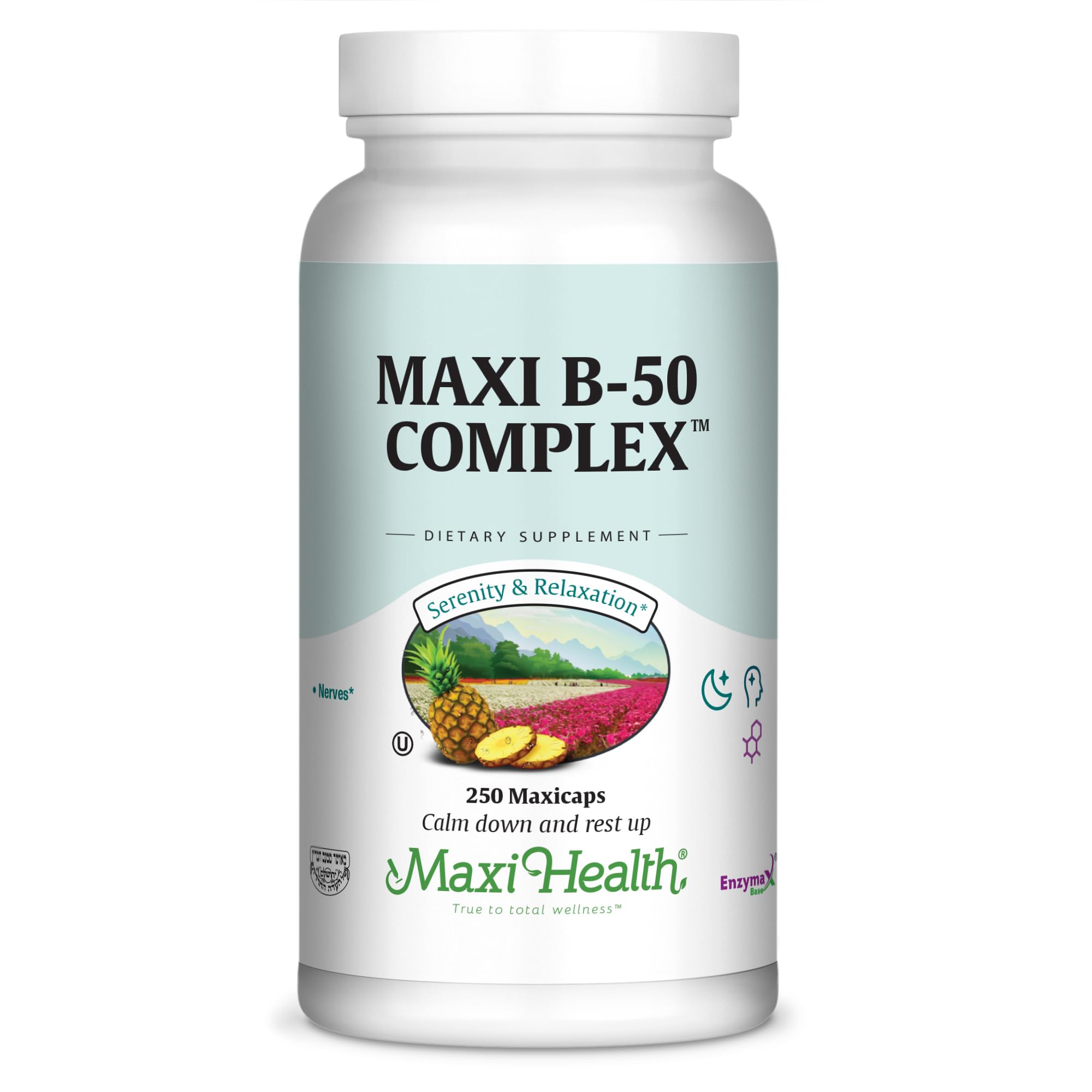 Maxi Health B-Complex Vitamins 200g front view