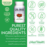 Maxi Health Cal Max supplement facts label