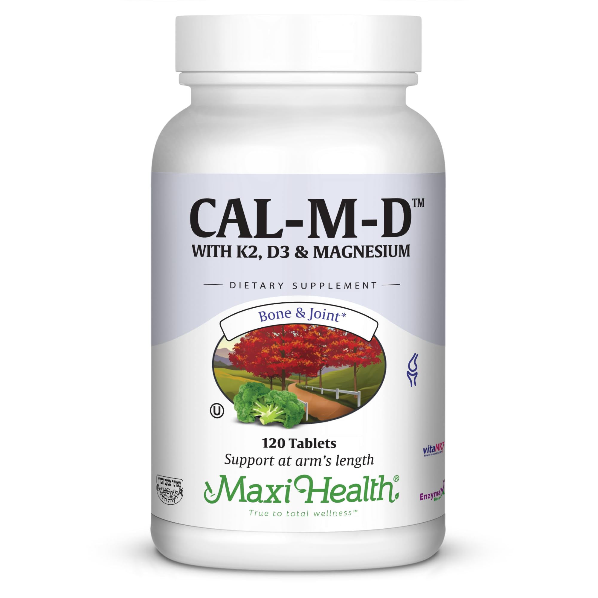 Maxi Health Calcium D3 K2 Magnesium supplement bottle front view