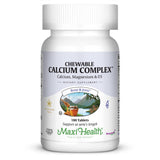 Maxi Health Calcium & Magnesium Chewable Tablets front view with packaging