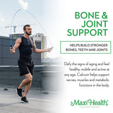 Maxi Health Calcium Supplement side view of packaging