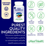 Maxi Health Collagen Capsules opened bottle with capsules