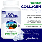 Maxi Health Collagen Supplement 1000mg Fish Type 1 side view