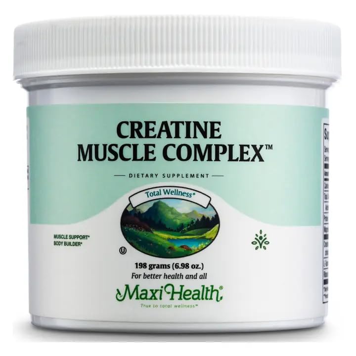 Maxi Health Creatine Monohydrate Powder 259g front view