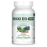 Maxi Health D3 1000 IU Tablets front view packaging
