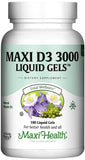 Maxi Health D3 3000 Liquid Gels front view