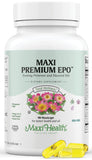 Maxi Health Evening Primrose Oil Capsules front view with packaging