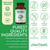 Maxi Health Fish Oil Softgels with serving size information