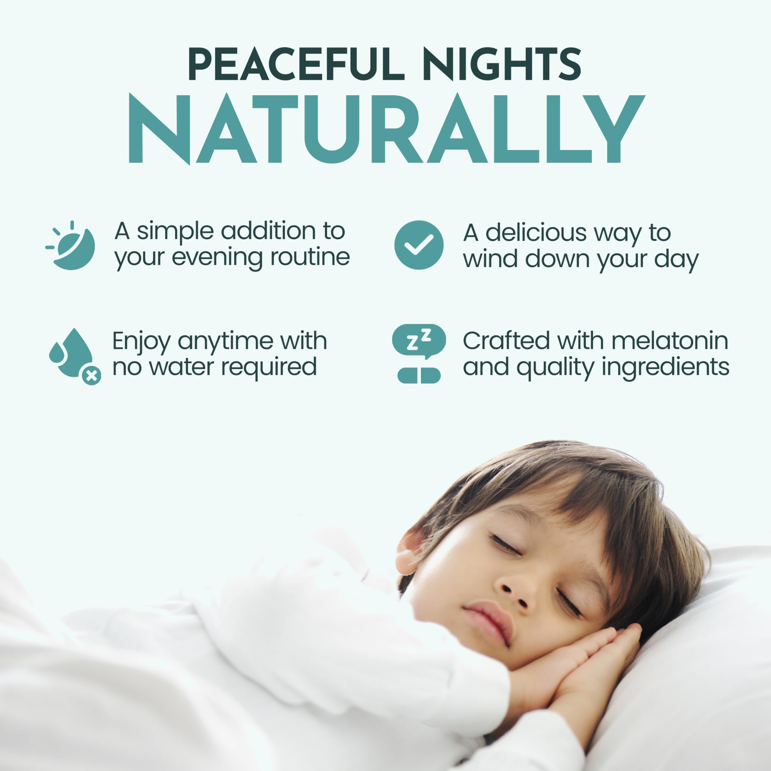 Maxi Health Kids Melatonin Gummies 1mg orange flavour back view