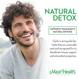 Maxi Health Kyolic Aged Garlic Capsules 400mg capsules in hand