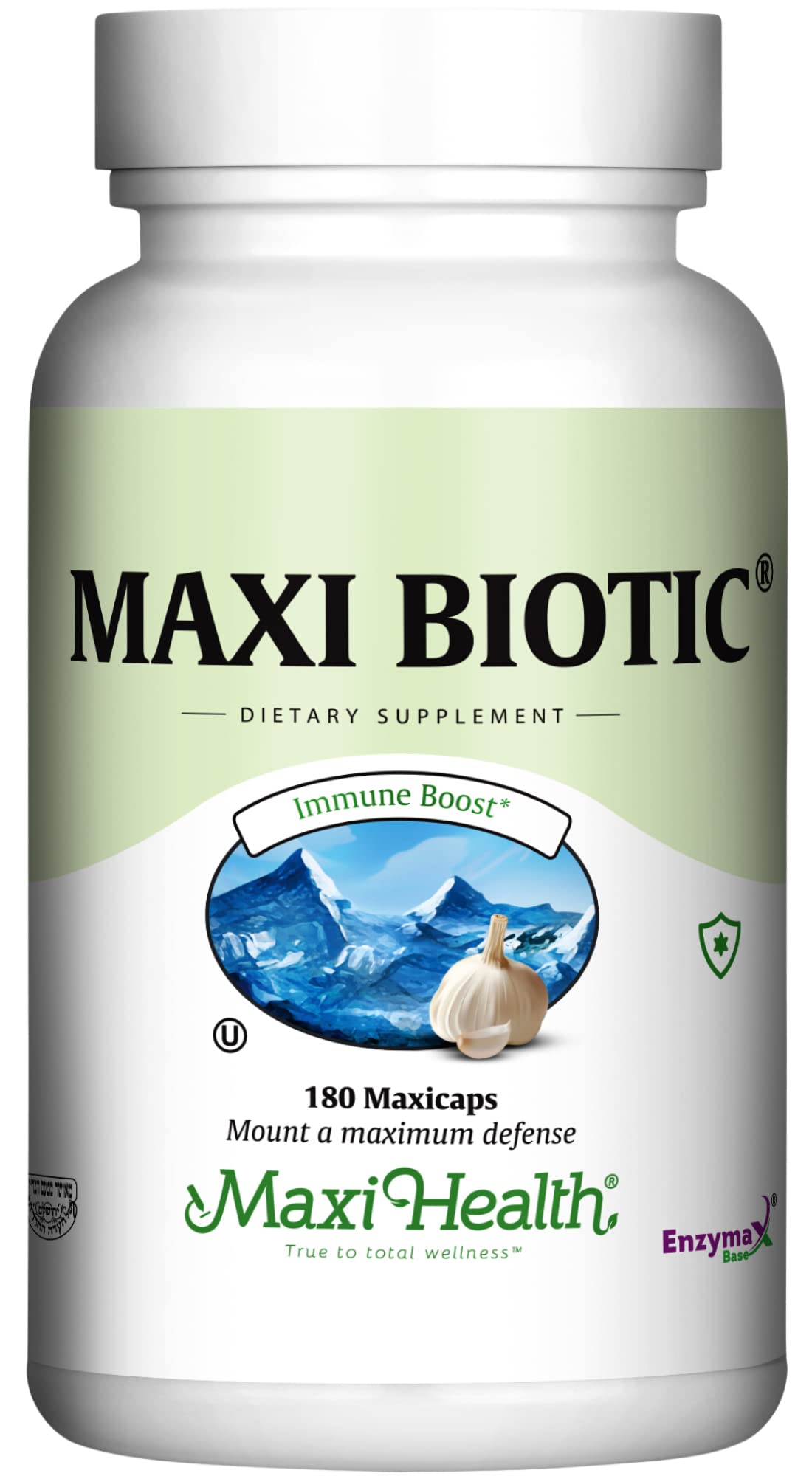 Maxi Health Kyolic Aged Garlic Capsules 400mg front view