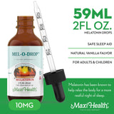 Maxi Health Liquid Melatonin for Kids 2 fl oz packaging