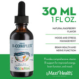 Maxi Health Liquid Vitamin B Complex bottle with dropper