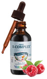 Maxi Health Liquid Vitamin B Complex front view with raspberry flavour