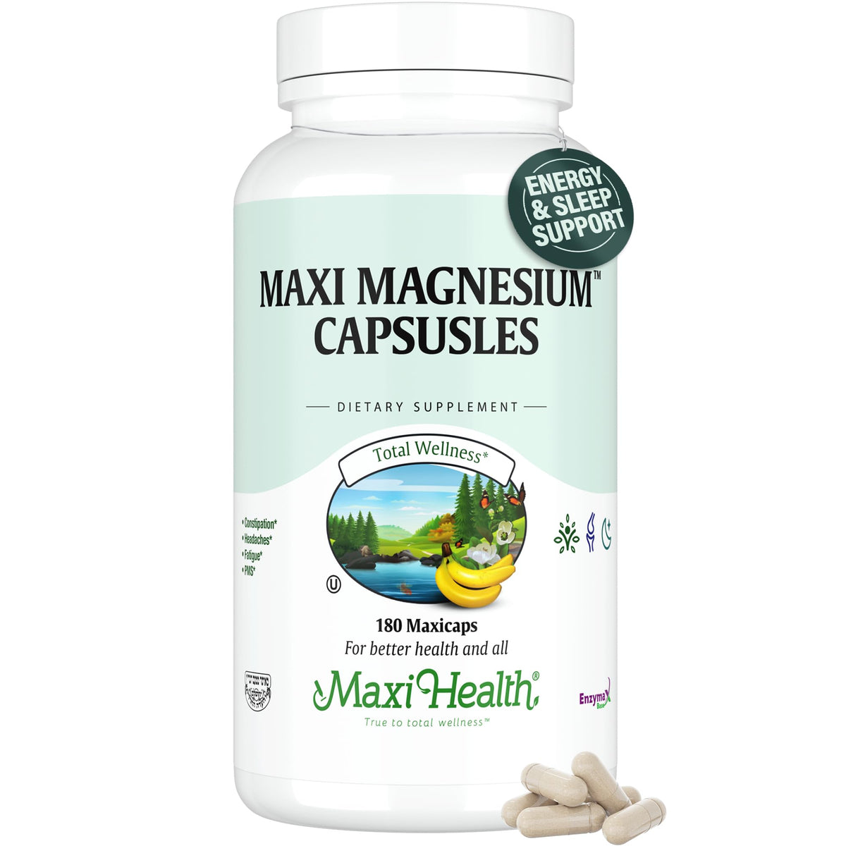 Maxi Health Magnesium Supplement 240g front view