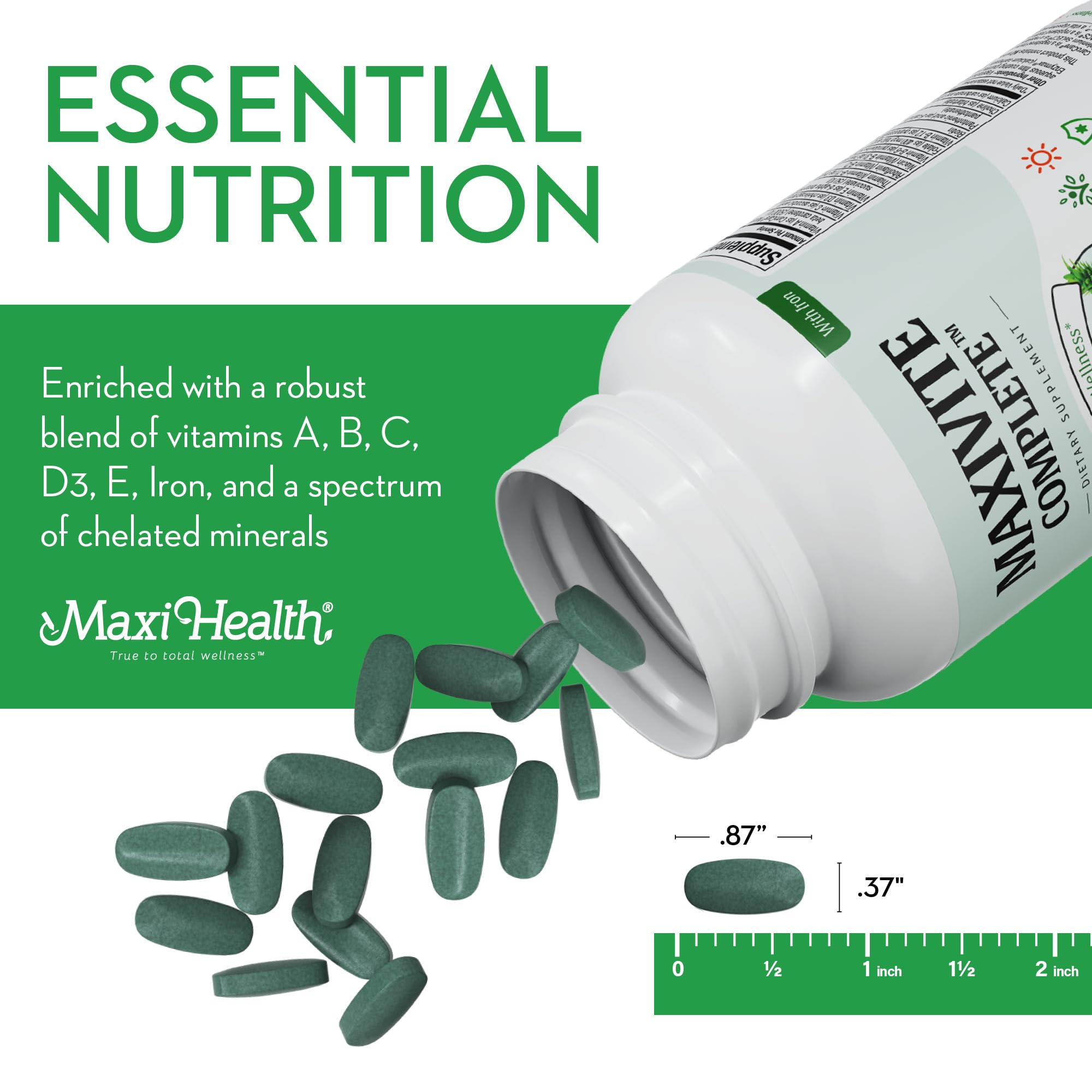 Maxi Health Maxivite Complete Multivitamin ingredients list