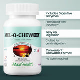 Maxi Health Mel-O-Chew 1mg Chewable Tablets showing mixed berry flavour