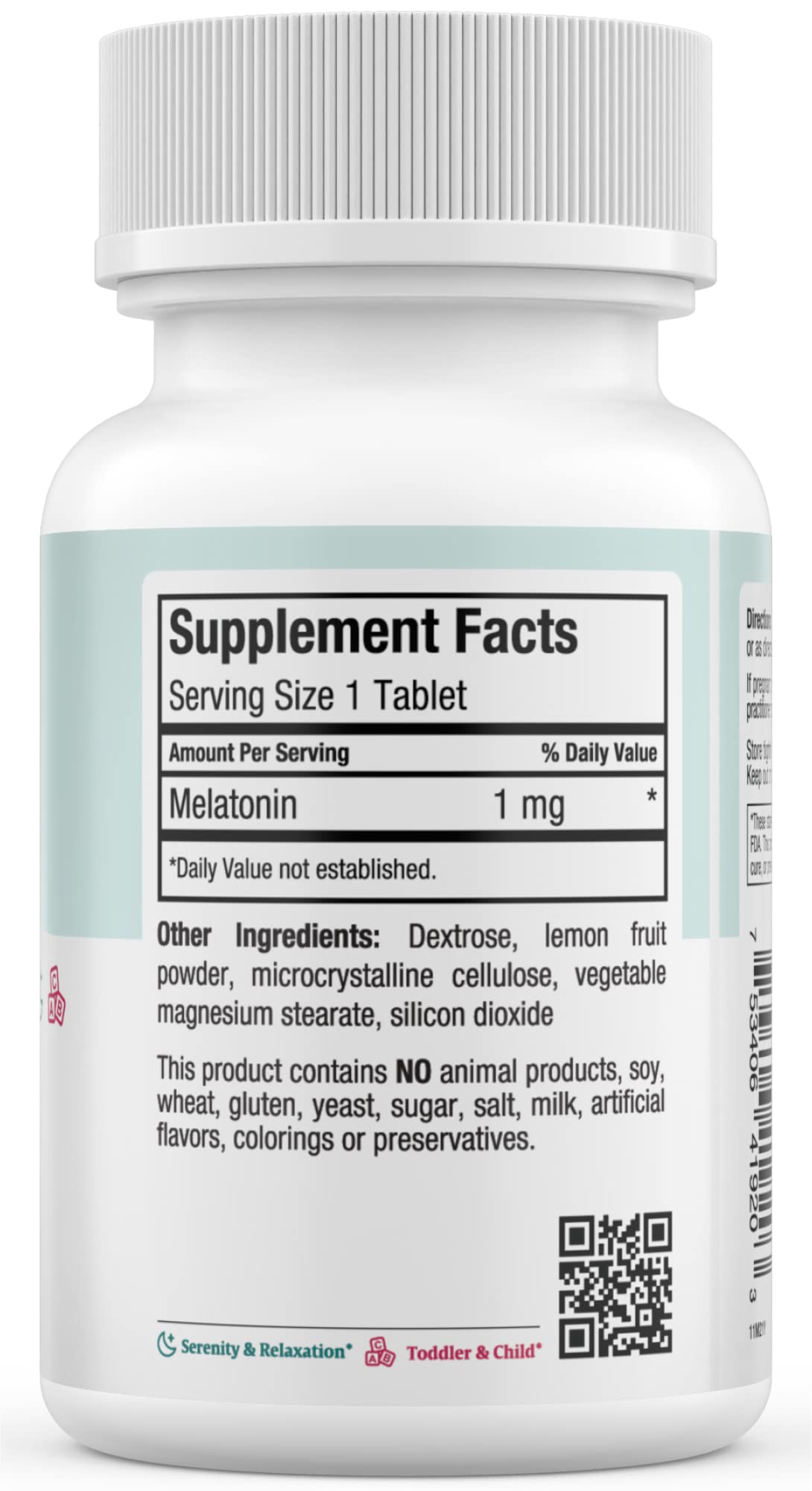 Maxi Health Melatonin 1mg Chewable Tablets side view