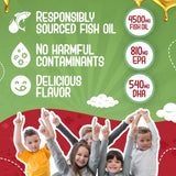 Maxi Health Omega-3 Fish Oil Liquid for Kids 395g side view