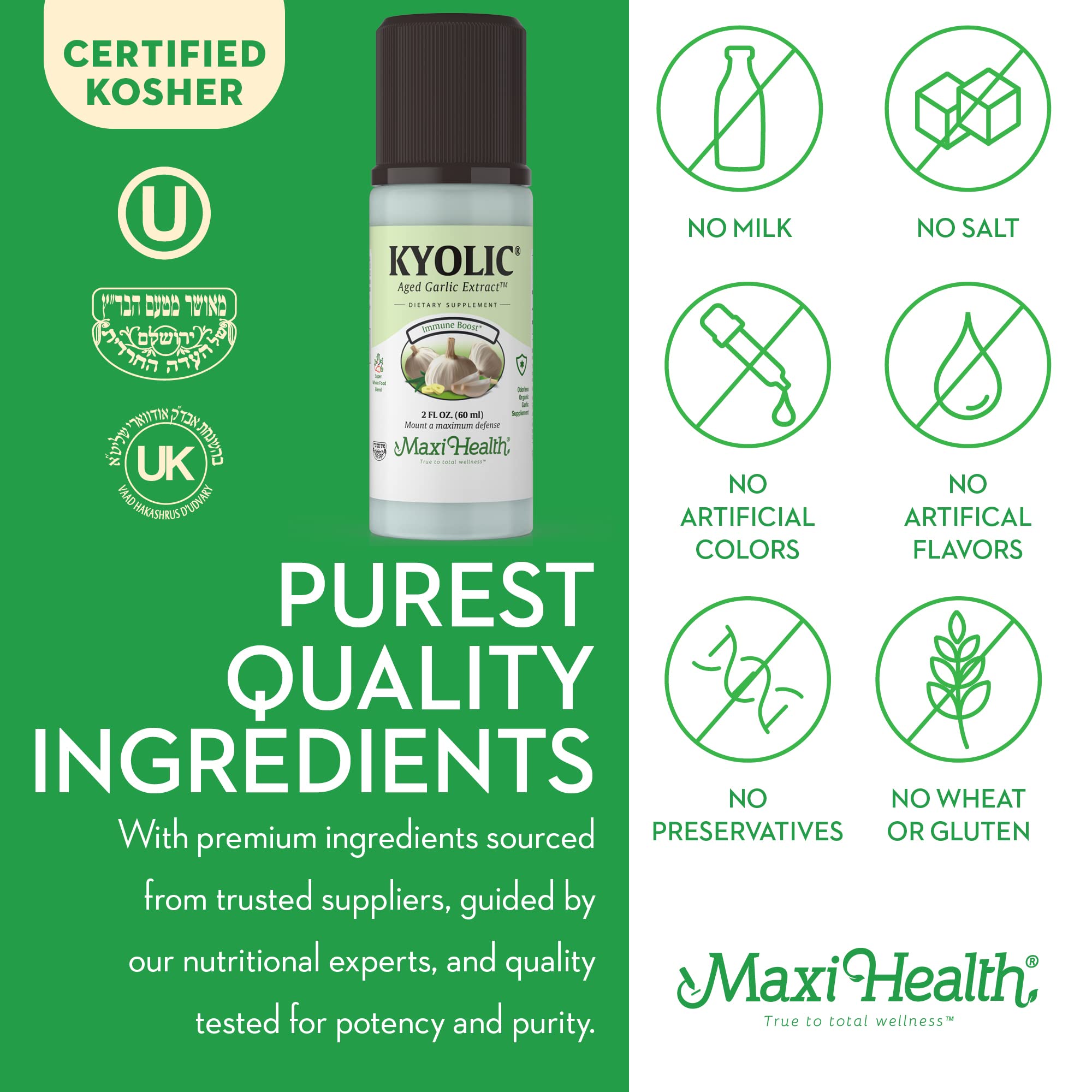 Maxi Health Organic Aged Garlic Extract Liquid Supplement in a lifestyle setting