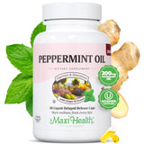 Maxi Health Peppermint Oil Capsules 60 count front view
