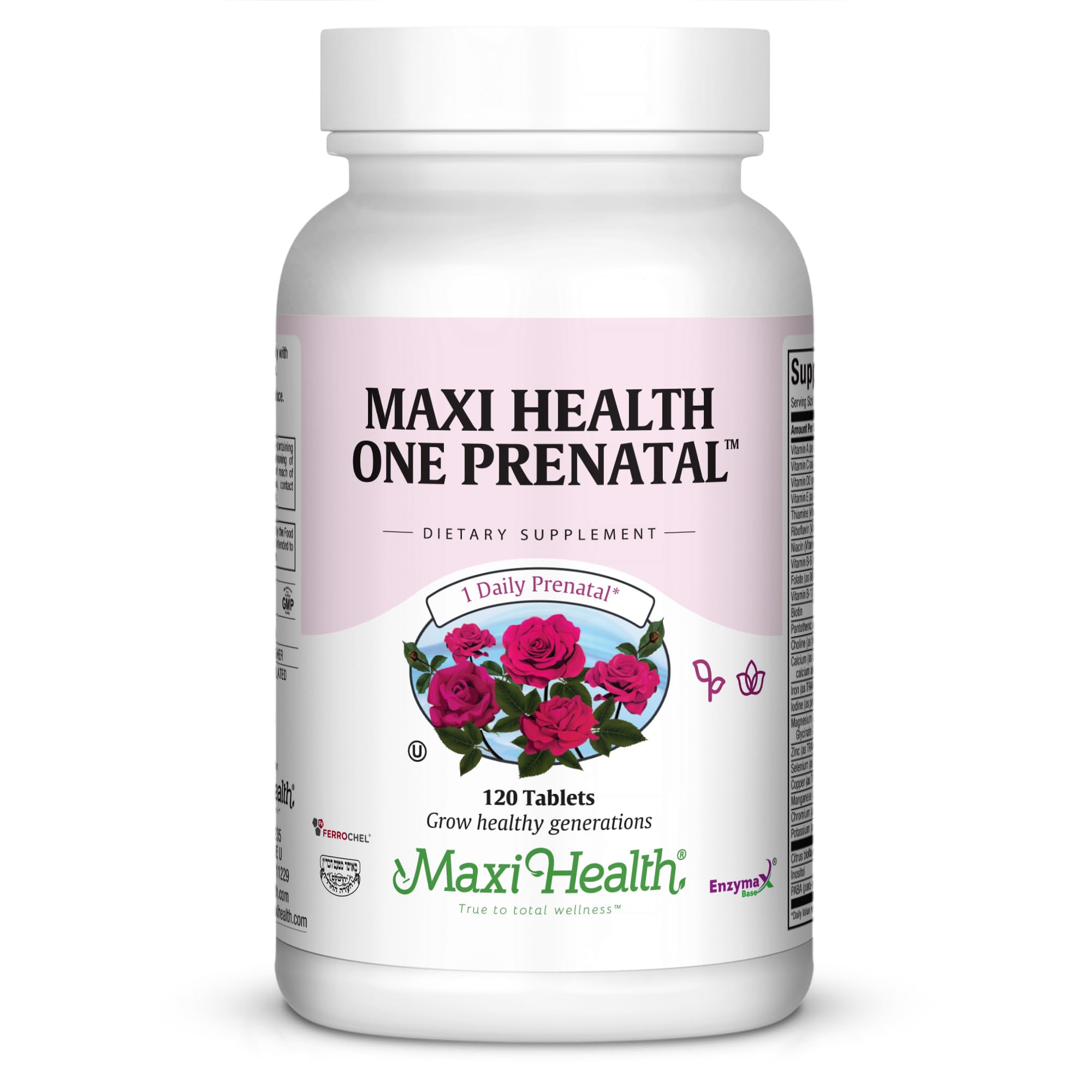 Maxi Health Prenatal Vitamins front view with packaging