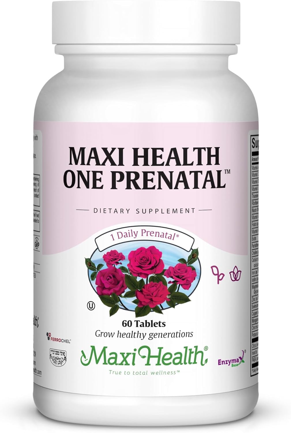 Maxi Health Prenatal Vitamins One Daily front view with packaging